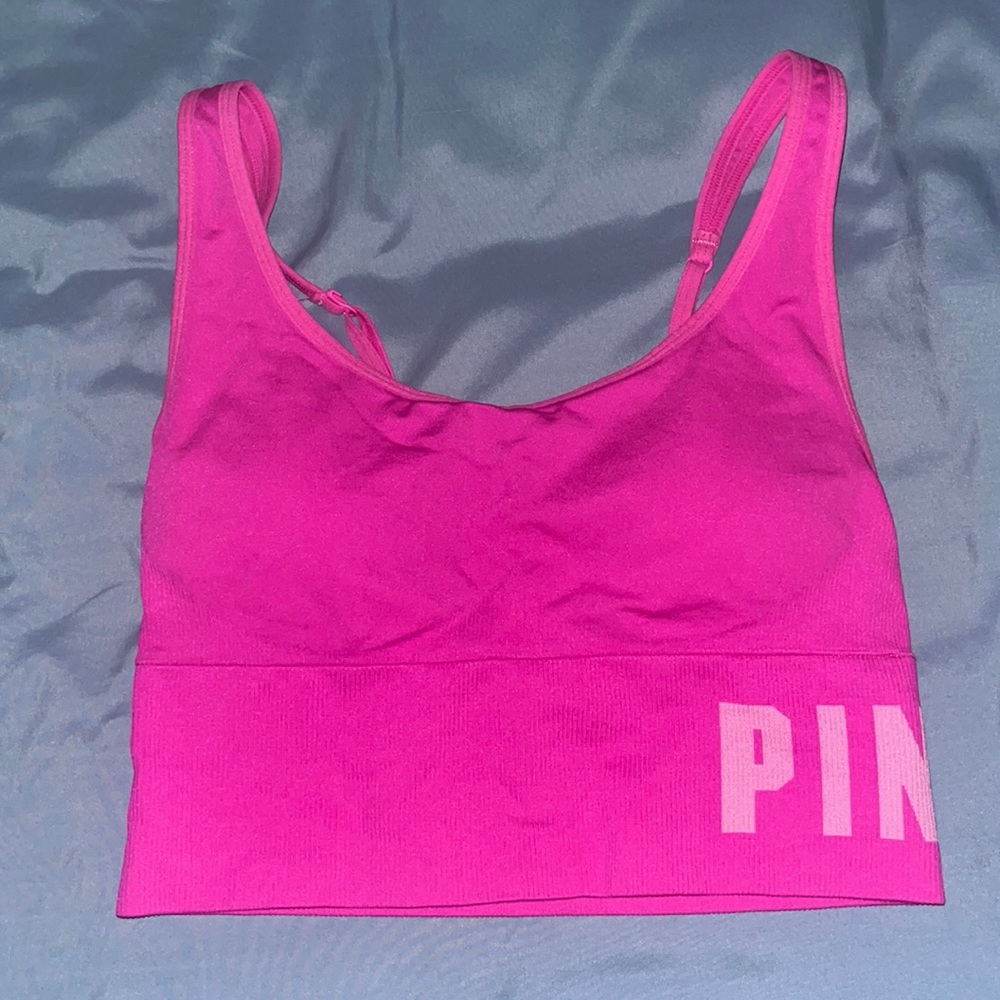 PINK hot pink Sports Bra
